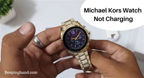 michael kors watch not charging